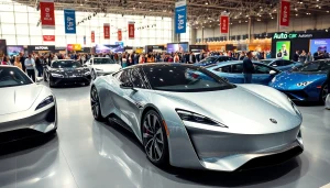 Experience the excitement of the Auto Cars Show featuring sleek vehicles on display in a vibrant exhibition hall.