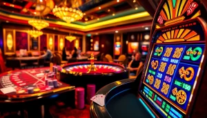 Players enjoying their experience at trang chủ rr88 with vibrant casino elements and exciting betting actions.