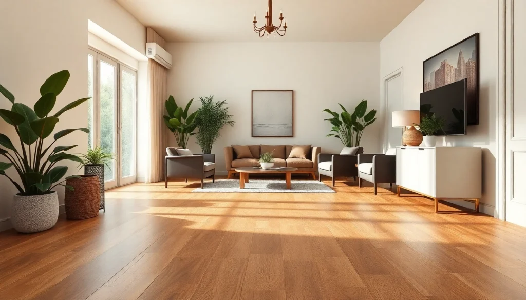 Le carrelage imitation parquet améliore l'élégance d'un intérieur chic.