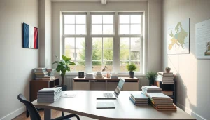 Bureau d'un traducteur professionnel à Strasbourg pour les services de traducteur assermenté.