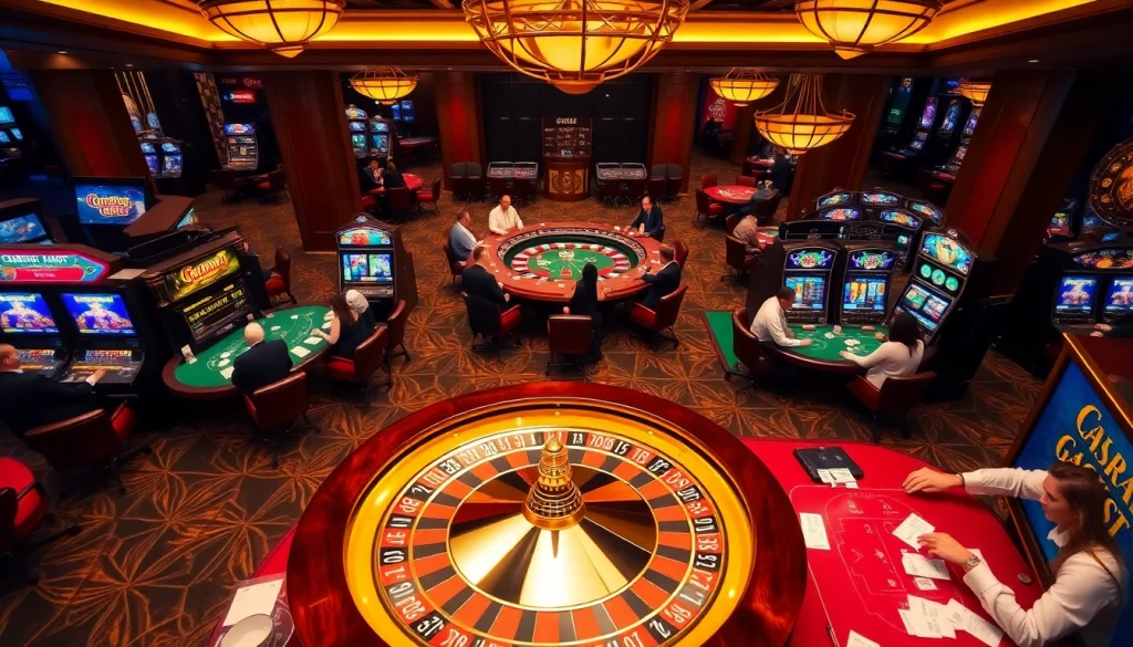 Engaging gamblers at the roulette tables, highlighting https://ev88.claims/ for thrilling casino experiences.
