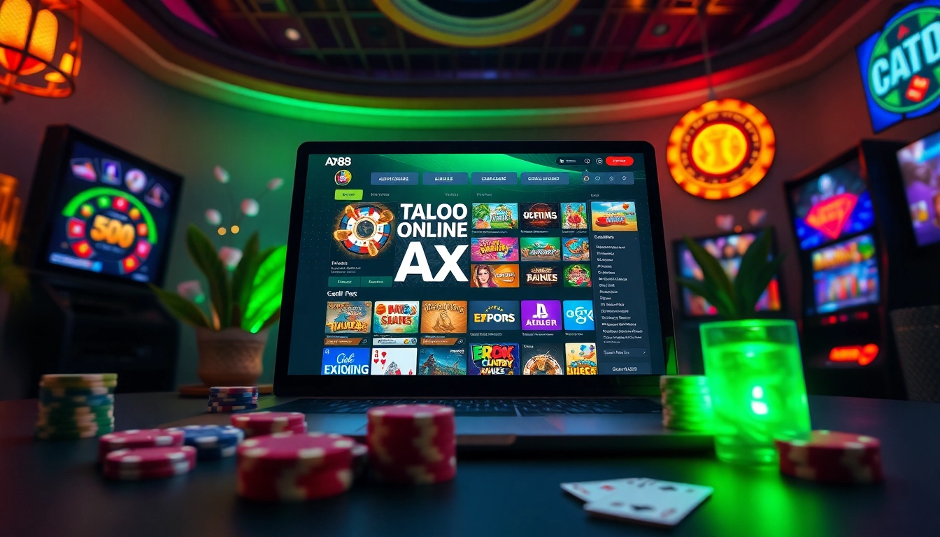 Trải nghiệm các tùy chọn chơi game trực tuyến đầy kịch tính tại https://ax88bets.com/, với hình ảnh sống động về cược thể thao và các trò chơi casino.