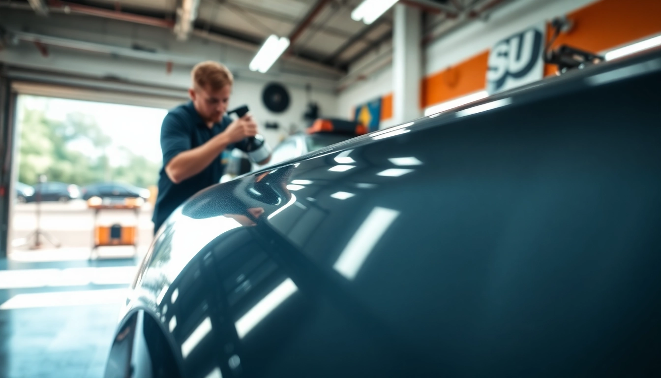 Apply ceramic coating Chattanooga to enhance vehicle shine and protection.