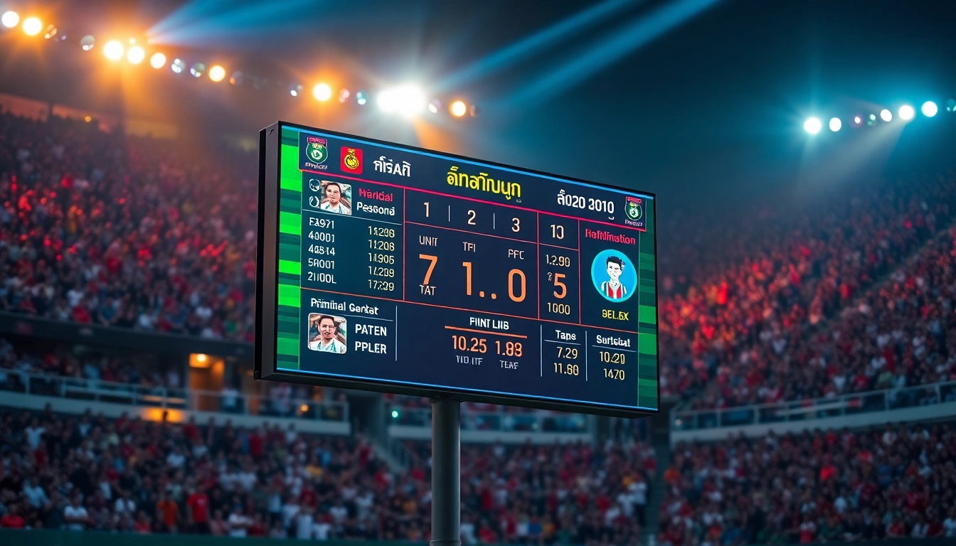 ดูผลบอลสดภาษาไทยจากการเล่นที่สนามกีฬาอย่างมีชีวิตชีวา