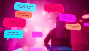 Engaging NSFW AI chat interface showcasing colorful conversations and modern tech.