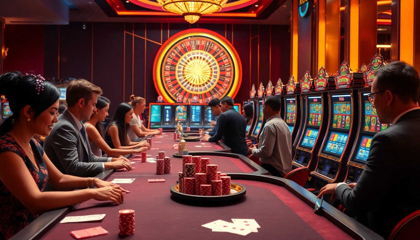 Experience the thrill of winning with link aresgacor, showcasing vibrant casino games and high-stakes atmosphere.