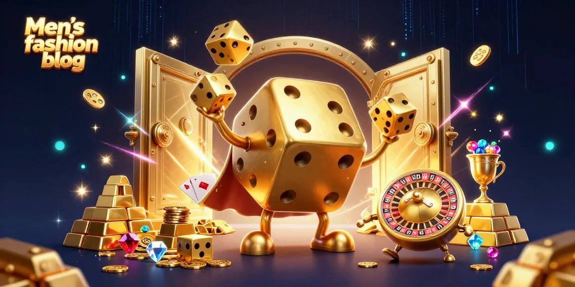 Experience the excitement of the Men’s fashion blog world through this vibrant casino scene!